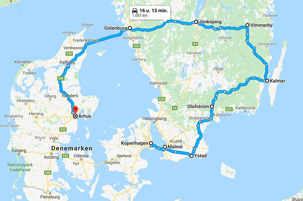 Route Zweden